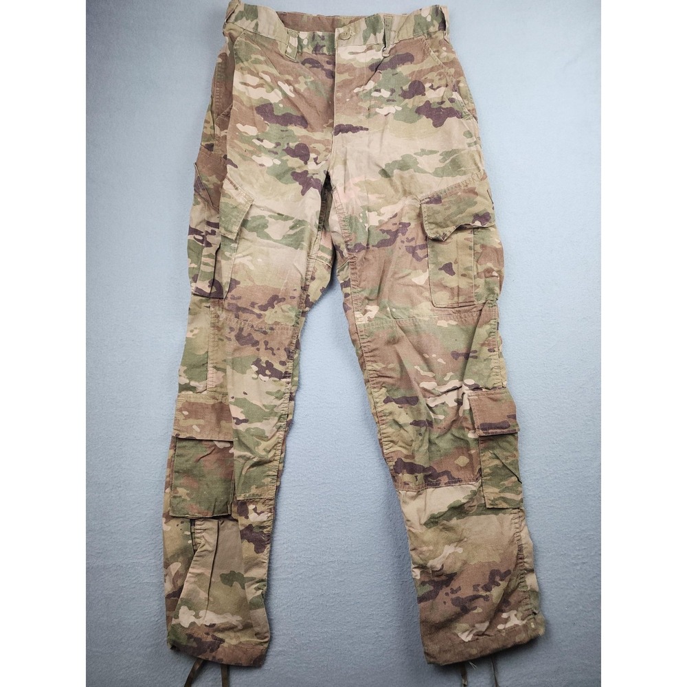 US Army Pants Mens Small Regular 30x32 FR ACU Trousers Camo Cargo Uniform Insect